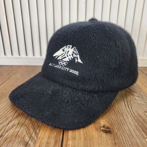 VTG Starter Salt Lake City 2002 Winter Olympic Games Fuzzy Hat Black Ear Flaps